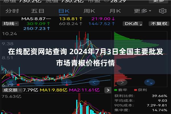 在线配资网站查询 2024年7月3日全国主要批发市场青椒价格行情