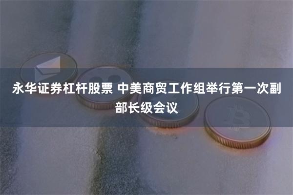 永华证券杠杆股票 中美商贸工作组举行第一次副部长级会议
