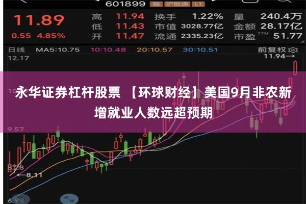 永华证券杠杆股票 【环球财经】美国9月非农新增就业人数远超预期