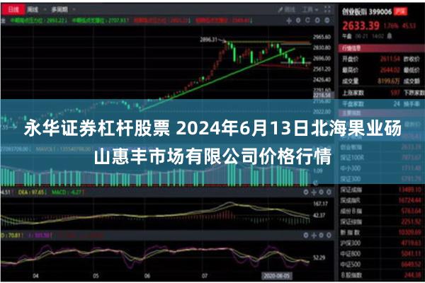 永华证券杠杆股票 2024年6月13日北海果业砀山惠丰市场有限公司价格行情